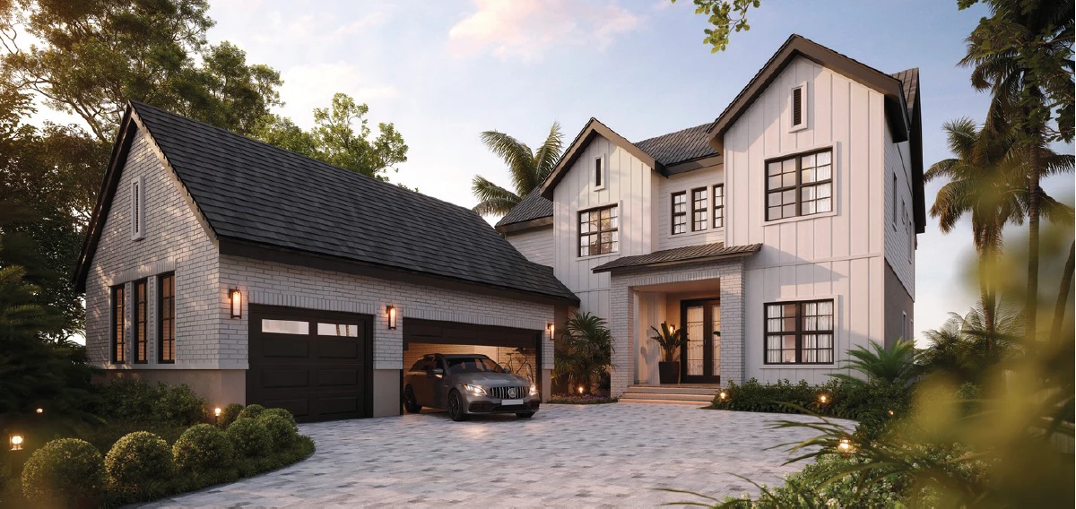 Sunburst Front Elevation Grove at Harvest District